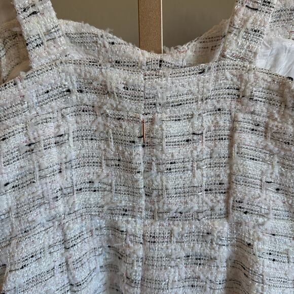 MISA Los Angeles Elke Tweed Midi Dress Medium NWT Metallic Revolve - Picture 3 of 9